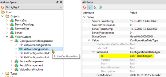 Id conf_classifier.json 将作为 ActiveConfiguration 节点的值输出
