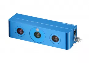 蓝色Ensenso N 3D相机的前视图