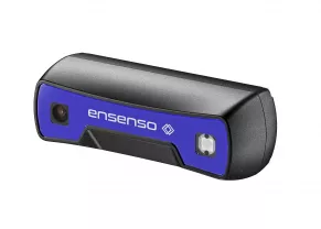 黑色和蓝色Ensenso S 3D相机的前视图