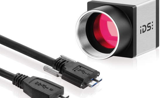 uEye 摄像头前面有 2 个 USB 3.0 Mico B 接口电缆