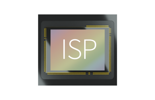彩色处理器标为 ISP（图像信号处理器）
