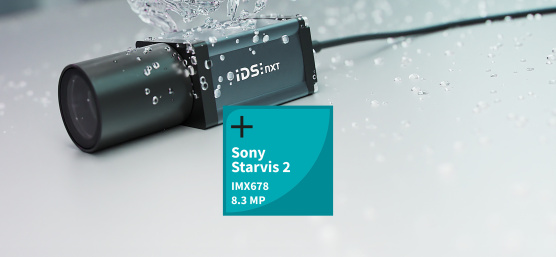 水柱擊中IDS NXT oslo，旁邊是Sony Starvis 2 IMX678 Icon。