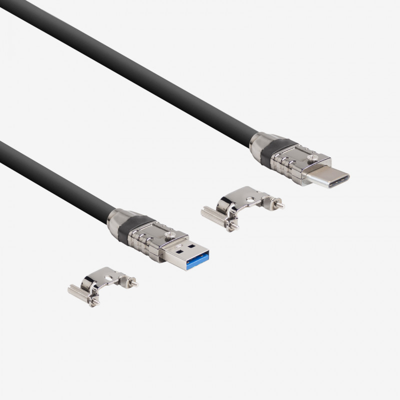 USB 3，标准电缆，直式，螺丝锁紧式，1米 