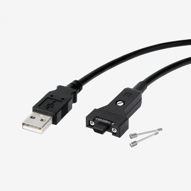 USB 2.0，标准电缆，直式，螺丝锁紧式，3米