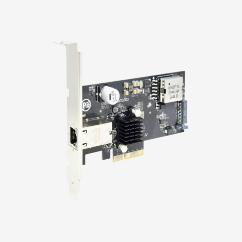 10G POE + PCIe x4 Gen 3 扩展卡，1个端口，RJ45接口