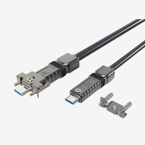 USB 3, AOC, 主动式电缆, 直式, 可固定接口, 10米