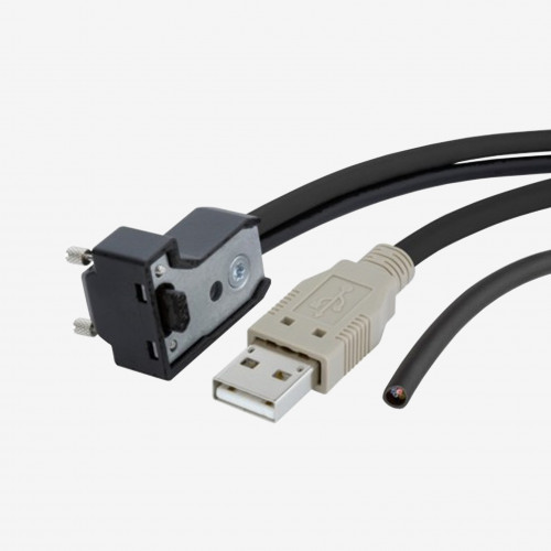 USB 2.0和I / O, Y型电缆，向下角度接口，螺丝锁紧式，3米 