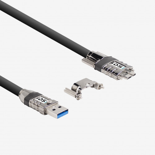 USB 3，标准电缆，直式，螺丝锁紧式，5米
