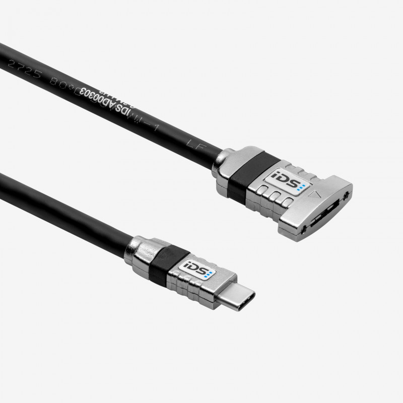 USB 3，适配器电缆，直式，螺丝锁紧式，0.3米
