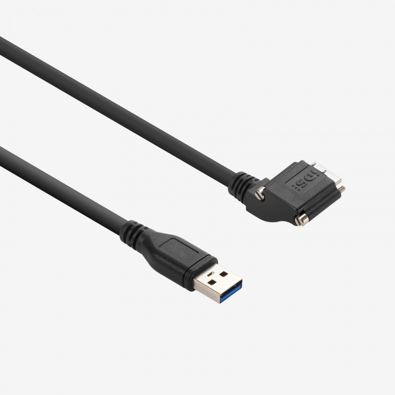 USB 3标准电缆，左向接口，螺丝锁紧式，5米