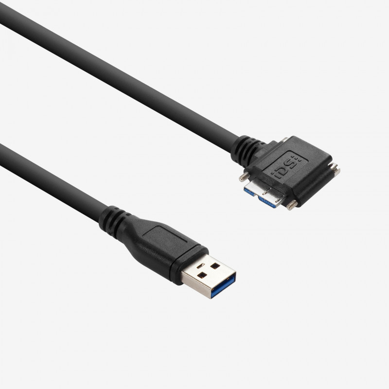 USB 3，标准电缆，右向接口，螺丝锁紧式，3米